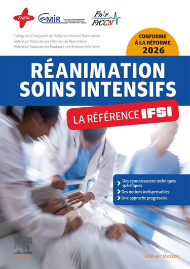 Couverture de Réanimation, soins intensifs : la référence IFSI : conforme à la réforme 2026