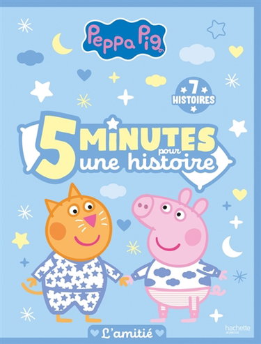 Couverture de Peppa Pig : 5 minutes pour une histoire, 7 histoires : l'amitié
