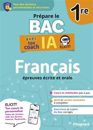 Couverture de Prépare le bac français 1re : épreuves écrite et orale
