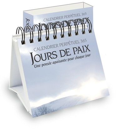 Couverture de Calendrier perpétuel 365 jours de paix : une pensée apaisante pour chaque jour