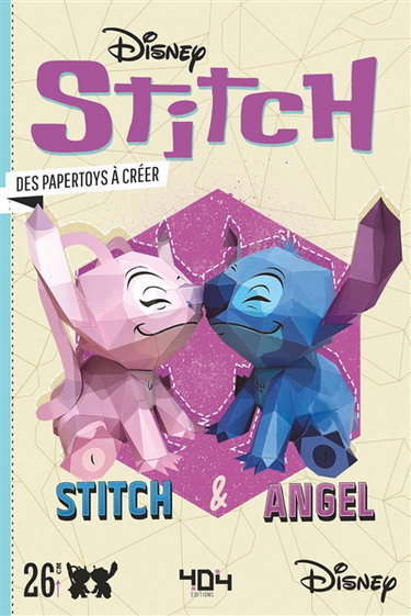 Couverture de Stitch : Stitch & Angel : des papertoys à créer