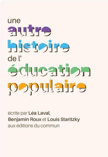Couverture de Une autre histoire de l'éducation populaire