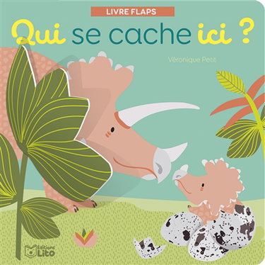 Couverture de Qui se cache ici ? : les dinosaures