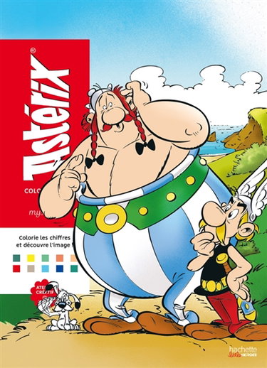 Couverture de Coloriages Mystères : Astérix : Colorie les chiffres et découvre l'image
