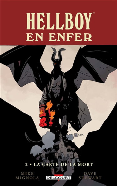 Couverture de Hellboy en enfer. La carte de la mort
