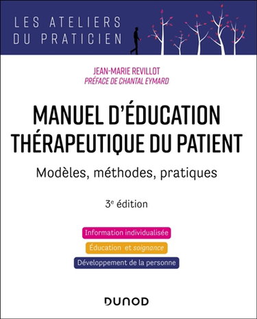 Couverture de Manuel d'éducation thérapeutique du patient : modèles, méthodes, pratiques