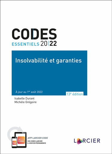 Couverture de Insolvabilité et garanties 2022