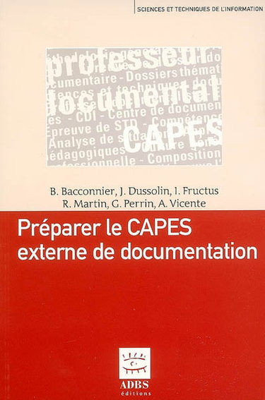 Couverture de Préparer le Capes externe de documentation