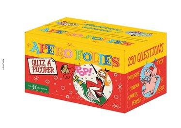 Couverture de Apéro folies, quiz à picorer, pop ! : 250 questions