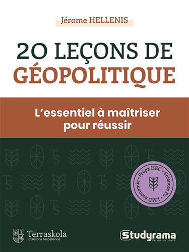 Couverture de 20 leçons de géopolitique : l'essentiel à maîtriser pour réussir