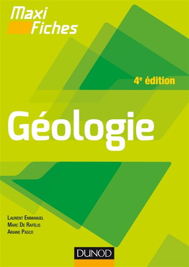 Couverture de Maxi fiches : géologie