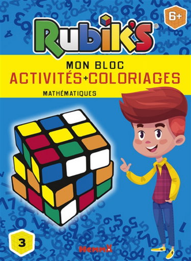Couverture de Rubik's : mon bloc activités + coloriages : mathématiques