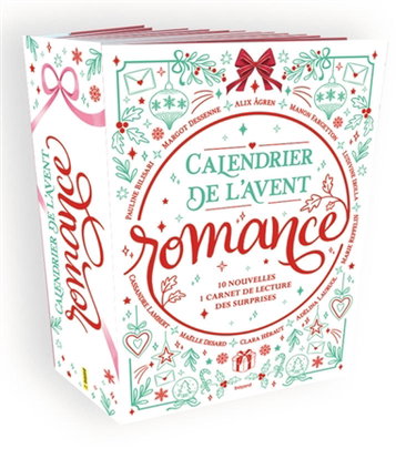 Couverture de Calendrier de l'Avent romance : 10 nouvelles, 1 carnet de lecture, des surprises