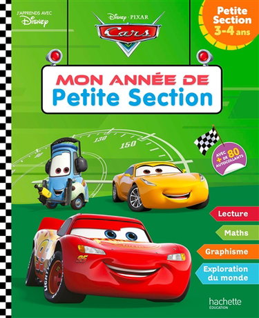 Couverture de Cars : mon année de petite section : petite section, 3-4 ans