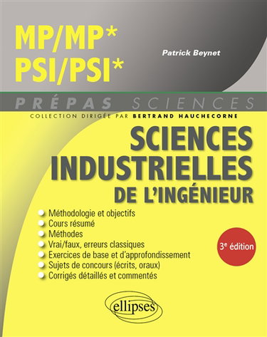 Couverture de Sciences industrielles de l'ingénieur MP, MP*, PSI, PSI*