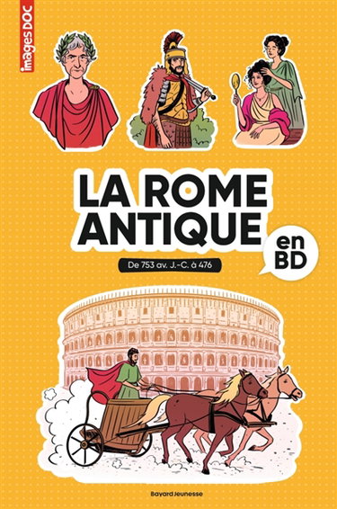 Couverture de La Rome antique en BD par Bénédicte Solle-Bazaille