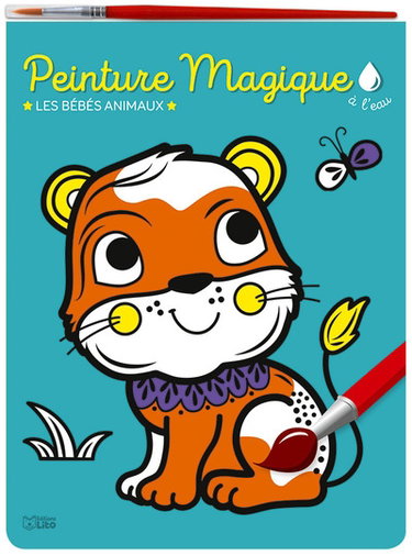 Couverture de Les bébés animaux : peinture magique à l'eau