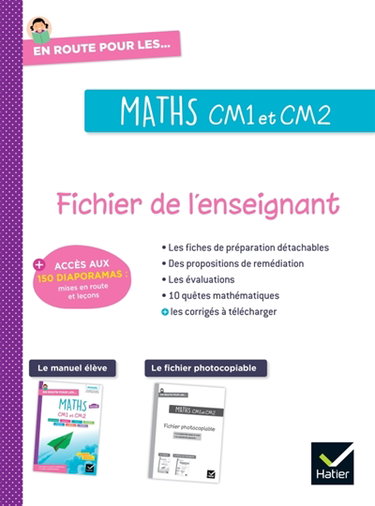 Couverture de En route pour les maths, CM1 et CM2 : fichier enseignant