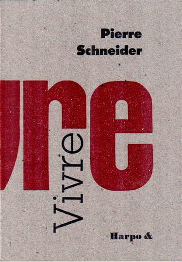 Couverture de Vivre