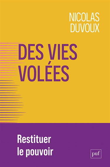 Couverture de Des vies volées