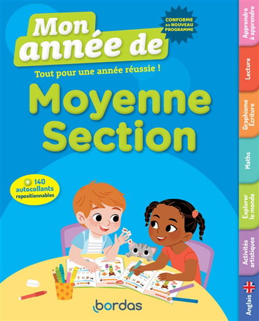 Couverture de Mon année de moyenne section : tout pour une année réussie ! : conforme au programme