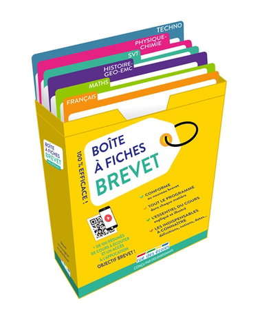 Couverture de Boîte à fiches brevet : 180 fiches pour réussir