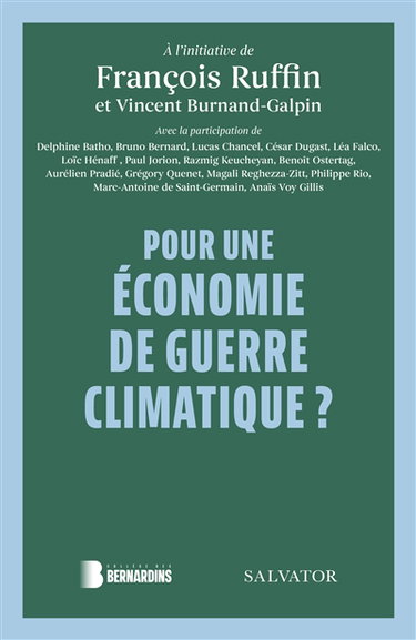 Couverture de Pour une économie de guerre climatique ?