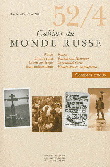 Couverture de Cahiers du monde russe, n° 52-4 par Collectif