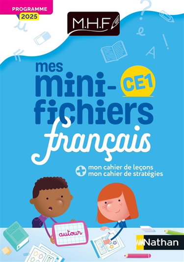 Couverture de Mes mini-fichiers de français CE1 : + mon cahier de leçons, mon cahier de stratégies : programme 2025 par Aline Le Boyer