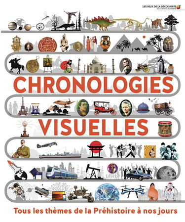 Couverture de Chronologies visuelles : tous les thèmes de la préhistoire à nos jours par Bruno Porlier