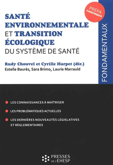 Couverture de Santé environnementale et transition écologique du système de santé : prépa concours