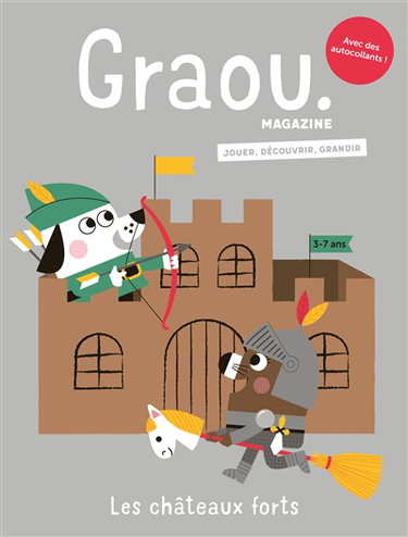 Couverture de Graou magazine, n° 49. Les châteaux forts