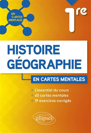 Couverture de Histoire géographie 1re en cartes mentales par Brice Rabot