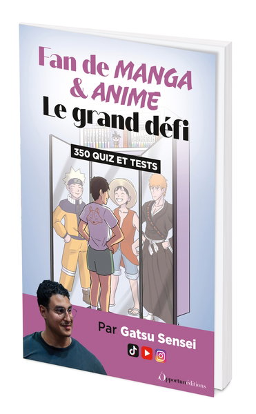 Couverture de Fan de manga & anime : le grand défi : 350 quiz et tests par Gatsu Sensei