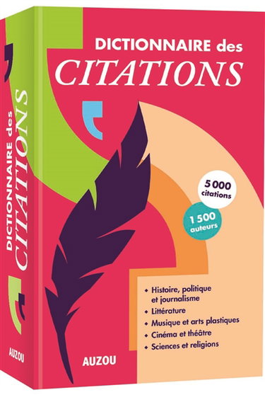 Couverture de Dictionnaire des citations par Laureen Bouyssou