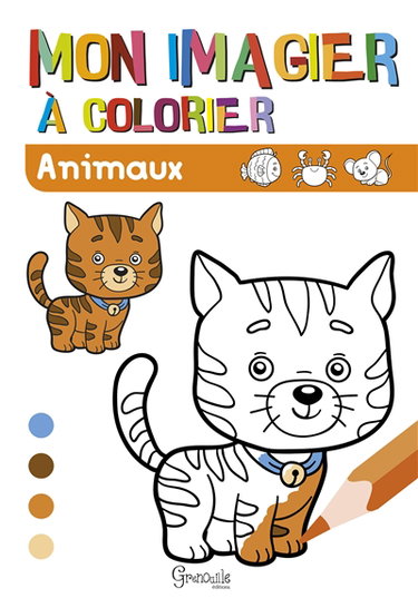 Couverture de Animaux : mon imagier à colorier par Collectif