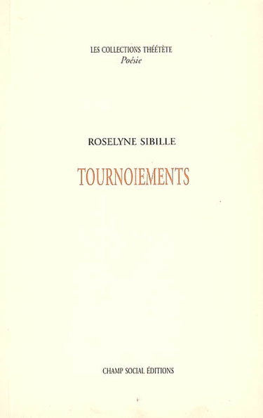 Couverture de Tournoiements par Roselyne Sibille