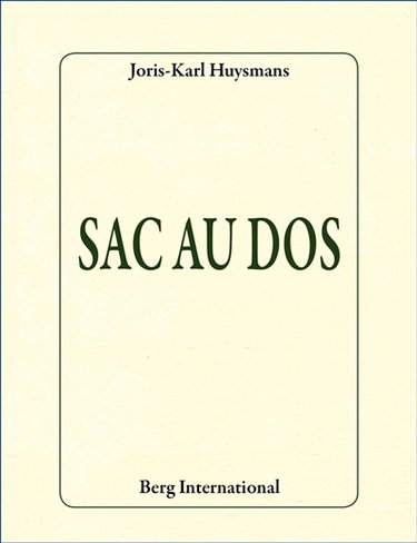 Couverture de Sac au dos par Joris-Karl Huysmans