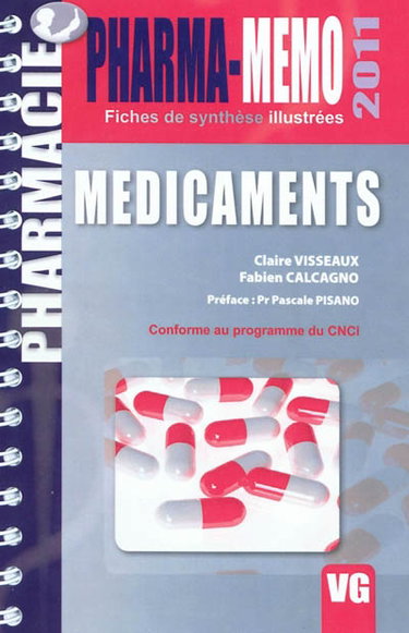 Couverture de Médicaments : conforme au programme du CNCI par Claire Visseaux