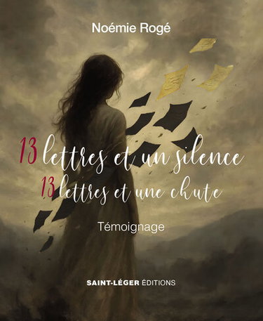 Couverture de 13 lettres et un silence, 13 lettres et une chute : une voix sous la cendre : récit