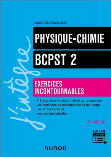 Couverture de Physique, chimie, BCPST 2 : exercices incontournables