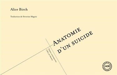 Couverture de Anatomie d'un suicide. Anatomy of a suicide