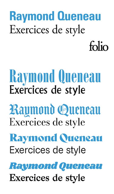 Couverture de Exercices de style