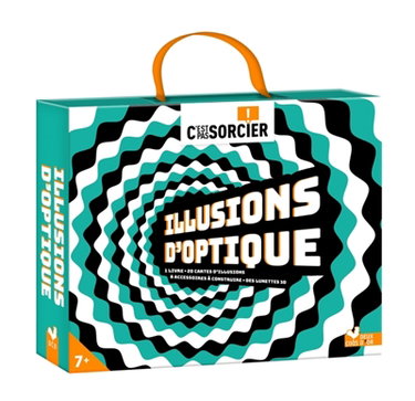 Couverture de C'est pas sorcier ! : les illusions d'optique : coffret avec accessoires