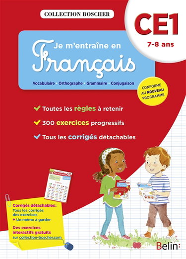 Couverture de Je m'entraîne en français : CE1, 7-8 ans : conforme au nouveau programme