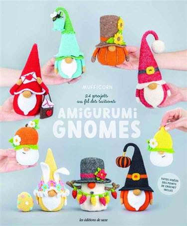 Couverture de Amigurumi gnomes : 24 projets au fil des saisons