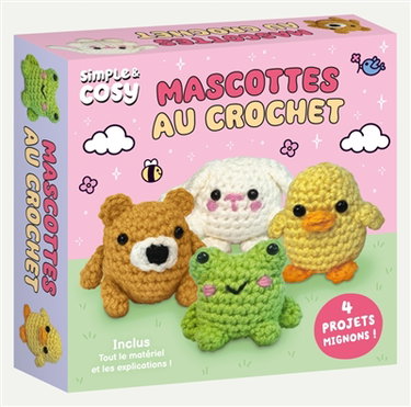 Couverture de Mascottes au crochet : 4 projets mignons !