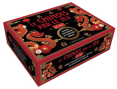 Couverture de Le chinois par le jeu : le kit : apprenez à reconnaître 120 caractères chinois !