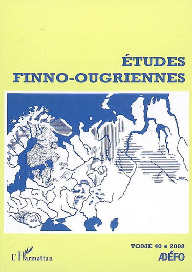 Couverture de Etudes finno-ougriennes, n° 40