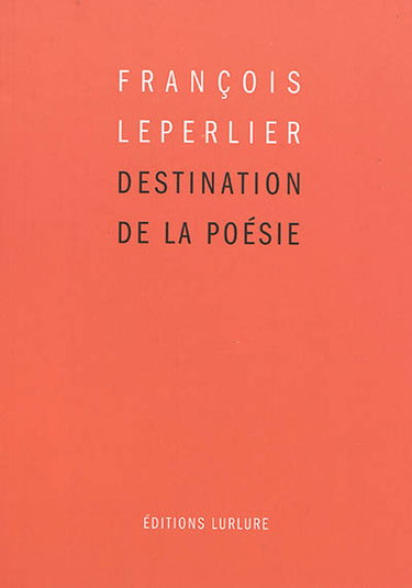 Couverture de Destination de la poésie